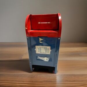Vintage US Mail Bank Mailbox Letters Coin Box Superior Complete w/ Key